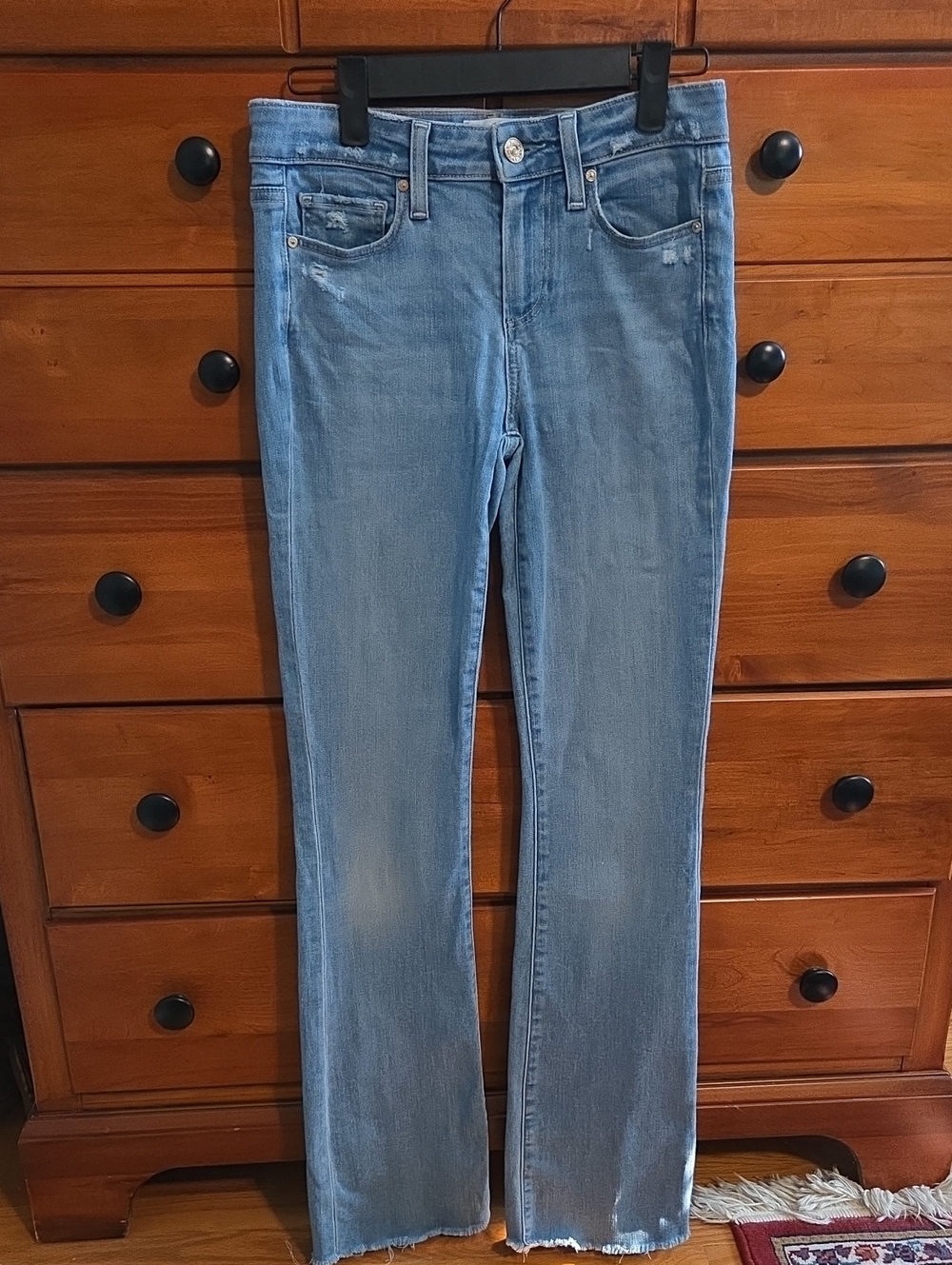 PAIGE Light Blue Boot Cut Jeans